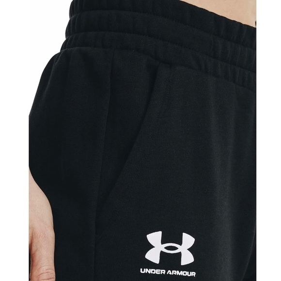 New Woman Under Armour Rival Fleece Joggers BLACK Size Small S 001. - Picture 5 of 5
